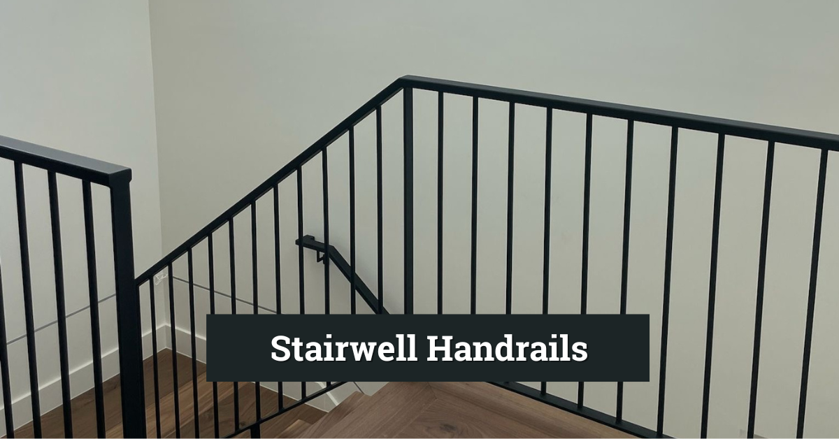 Stairwell picket handrails