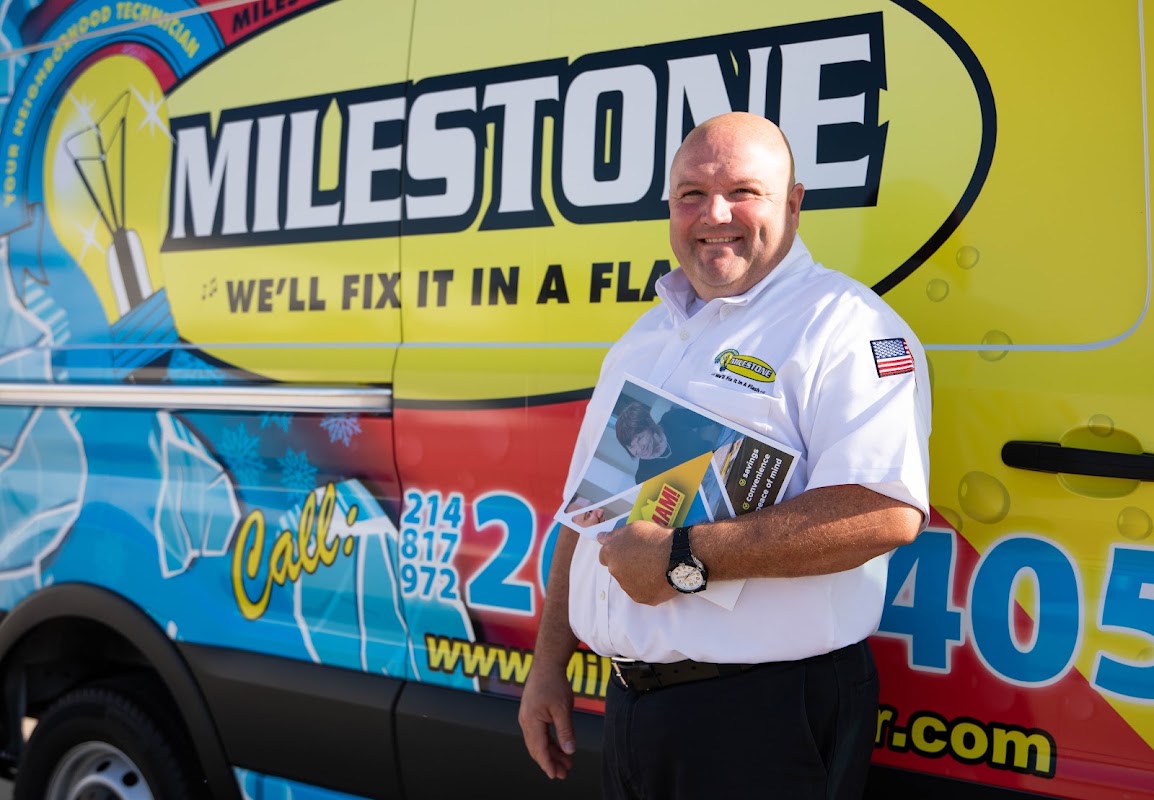 Milestone Electric, A/C, & Plumbing logo